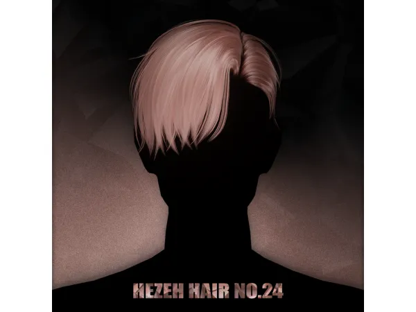 Alpha [hezeh]hair_no24 - The Sims 4 Custom Content