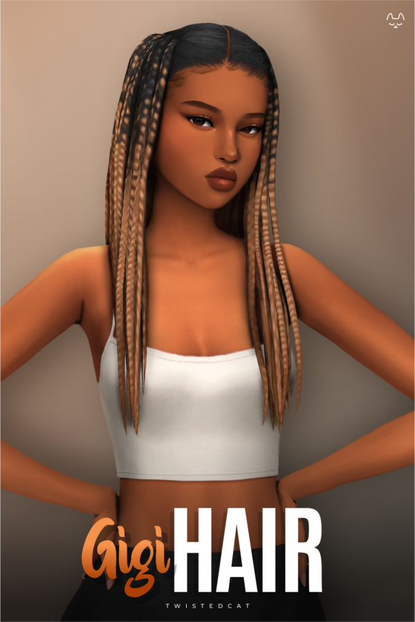 Maxis Match Gigi Hair by simsfinds - The Sims 4 Custom Content