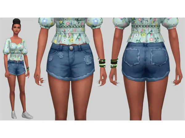 Maxis Match Bianca Shorts by simsfinds - The Sims 4 Custom Content