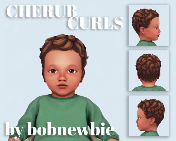 Maxis Match Cherub Curls by simsfinds - The Sims 4 Custom Content