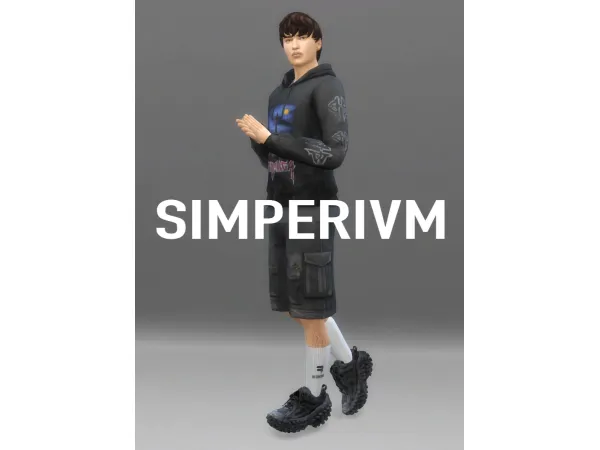 Mix BLNCG Bouncer Sneakers by Simperium - The Sims 4 Custom Content