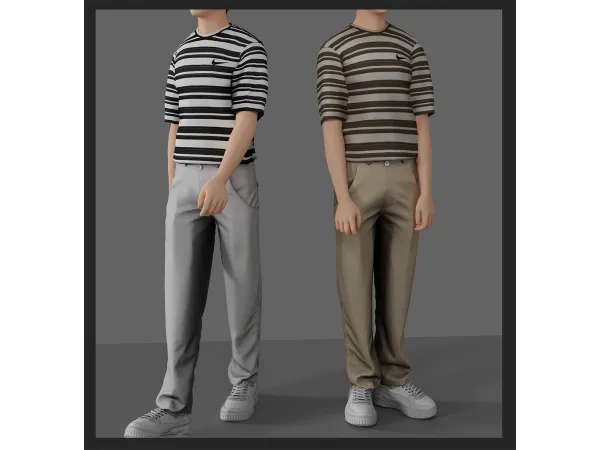 Alpha ASIA AFTERNOON OUTFIT - The Sims 4 Custom Content