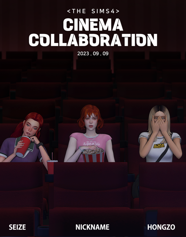 Alpha [SEIZE NICKNAME HONGZO] CINEMA COLLABORATION Accessories by simsfinds - The Sims 4 Custom Content