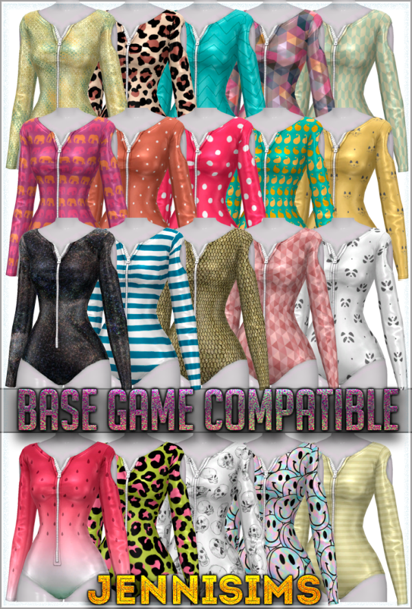 Maxis Match BASE GAME COMPATIBLE Bodysuits by simsfinds - The Sims 4 Custom Content