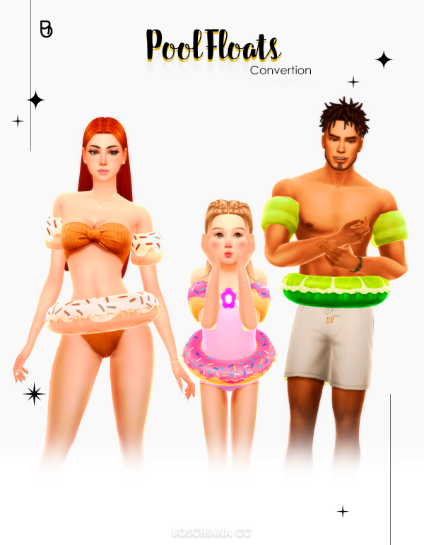 Mix POOL FLOATS CONVERTION by simsfinds - The Sims 4 Custom Content