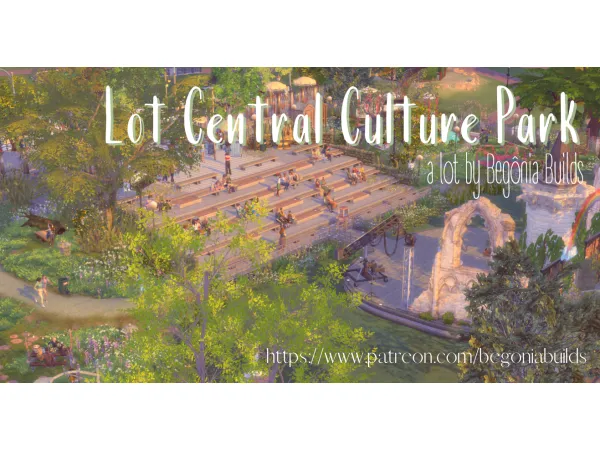 Maxis Match Central Culture Park Files Free by simsfinds - The Sims 4 Custom Content