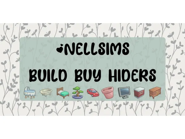 Maxis Match Build Buy Hiders sims by simsfinds - The Sims 4 Custom Content