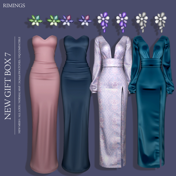 Alpha [RIMINGS] NEW GIFT BOX 7 by simsfinds - The Sims 4 Custom Content