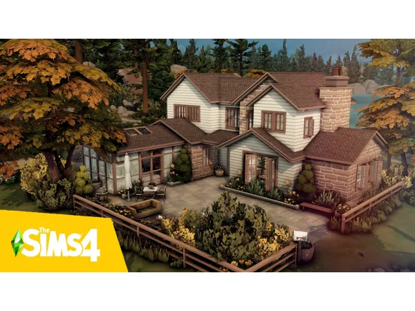 Maxis Match Cozy autumnal family house by simsfinds - The Sims 4 Custom Content