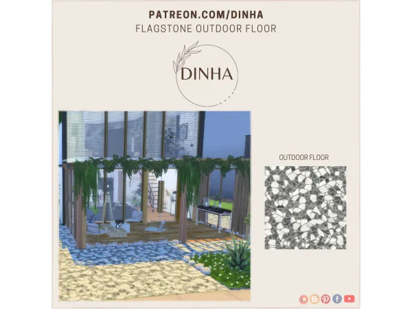 Flagstone Outdoor Floor