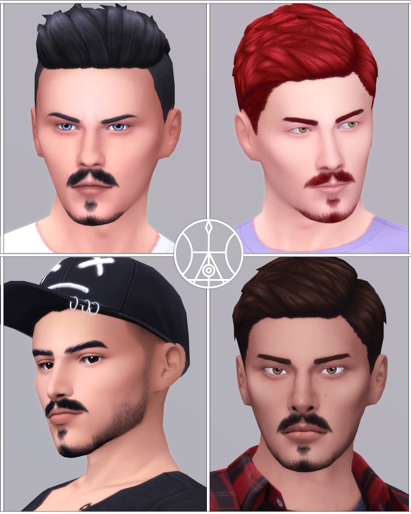Maxis Match Beard N04 05 by simsfinds - The Sims 4 Custom Content