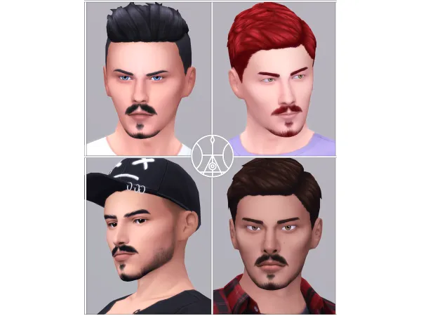Maxis Match Beard N04 05 by Oranos Sims - The Sims 4 Custom Content