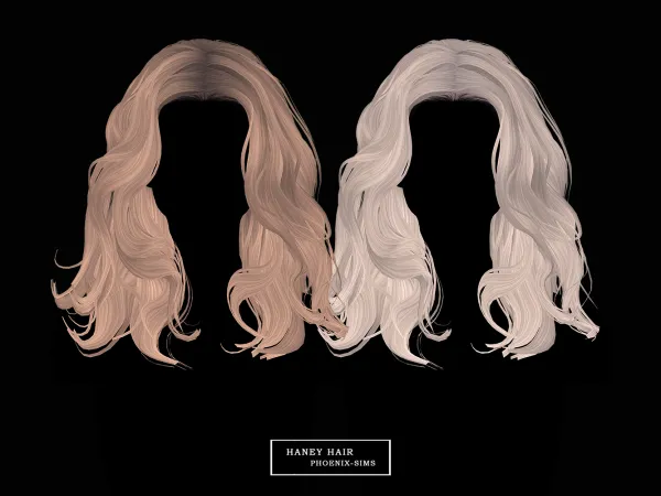 Alpha Haney Hair by phoenixsims4 - The Sims 4 Custom Content