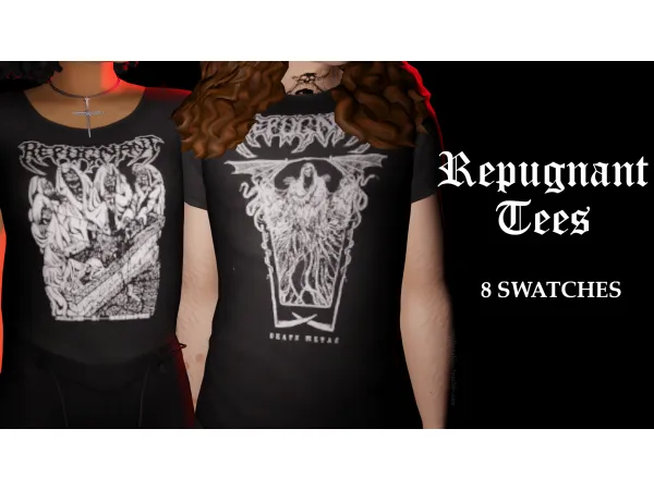 Maxis Match repugnant tees by mellosakicc - The Sims 4 Custom Content