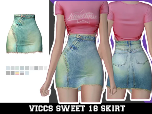 VICCS_SWEET 18 SKIRT (TEEN-ELDER)