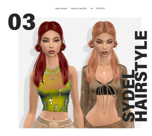 Alpha Sydel Hairstyle by simsfinds - The Sims 4 Custom Content