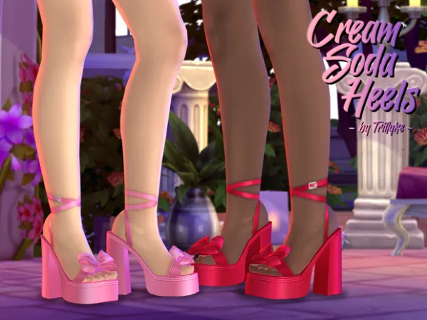 Maxis Match Cream Soda Heels - The Sims 4 Custom Content