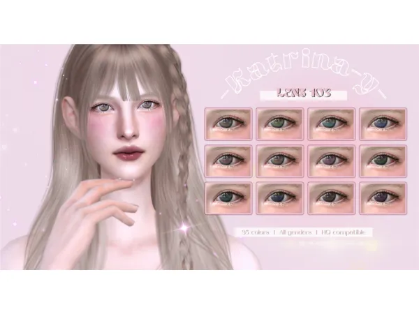 Alpha Cutie Make Up Set by katrina-y - The Sims 4 Custom Content