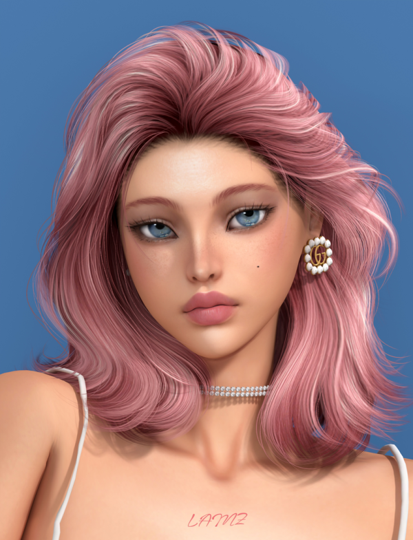 Alpha NaturalWavyHairstyles_001F by simsfinds - The Sims 4 Custom Content