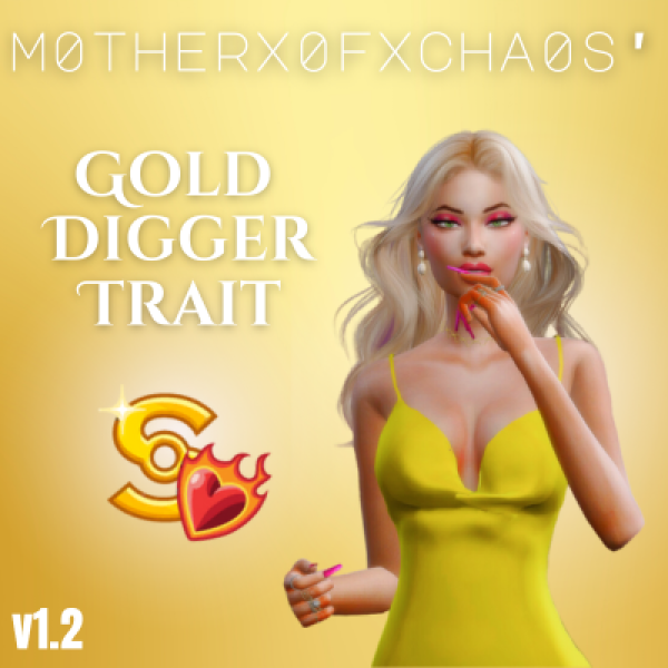 Maxis Match Gold Digger Trait UPDATED [v12] by simsfinds - The Sims 4 Custom Content