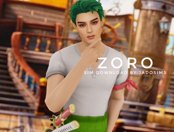 Alpha Zoro (Sim) by shopwithflynnn - The Sims 4 Custom Content
