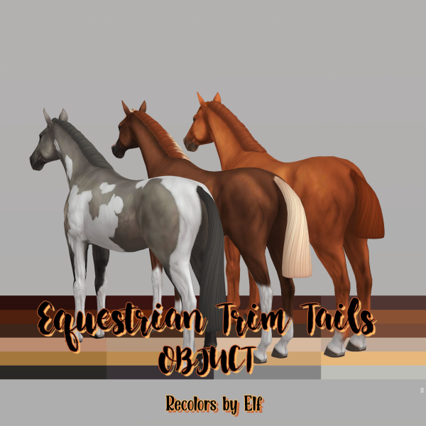 Maxis Match Equestrian Series Trim Tails by simsfinds - The Sims 4 Custom Content