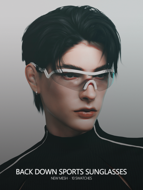 Alpha Back down Sports Sunglasses by simsfinds - The Sims 4 Custom Content