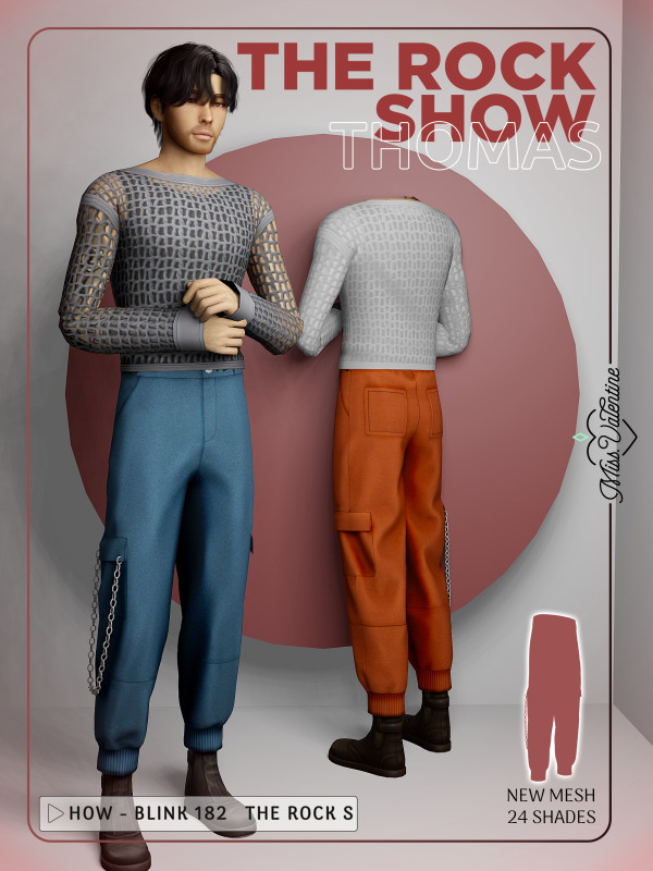 Alpha Thomas Pants by simsfinds - The Sims 4 Custom Content
