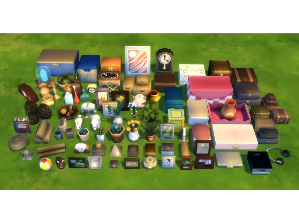 Maxis Match Clutter freed from bookcases by Xetto - The Sims 4 Custom Content