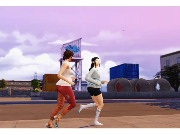 Maxis Match BG Go for a Jog Together by simsfinds - The Sims 4 Custom Content