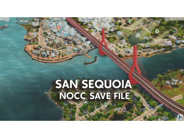 Mix San Sequoia NOCC Save File by Bojana Sims - The Sims 4 Custom Content