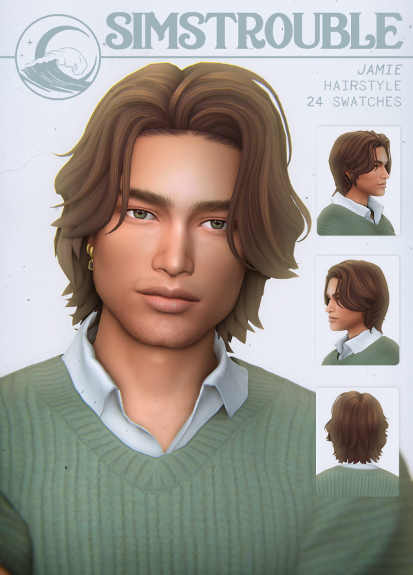 Maxis Match Jamie Hairstyle by simsfinds - The Sims 4 Custom Content