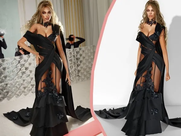 Alpha Rita Ora's Gown from Met Gala 2023 cool_content_star by cool_content_star - The Sims 4 custom content