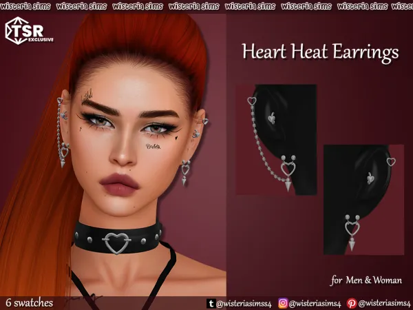Alpha Heart Heat Set by simsfinds - The Sims 4 Custom Content