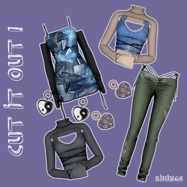 Alpha [RIMINGS] Cut It Out by simsfinds - The Sims 4 Custom Content