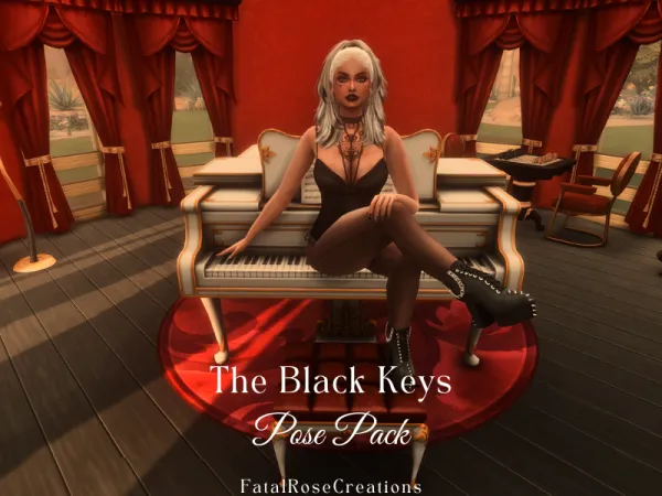 Mix The Black Keys Pose Pack by simsfinds - The Sims 4 Custom Content