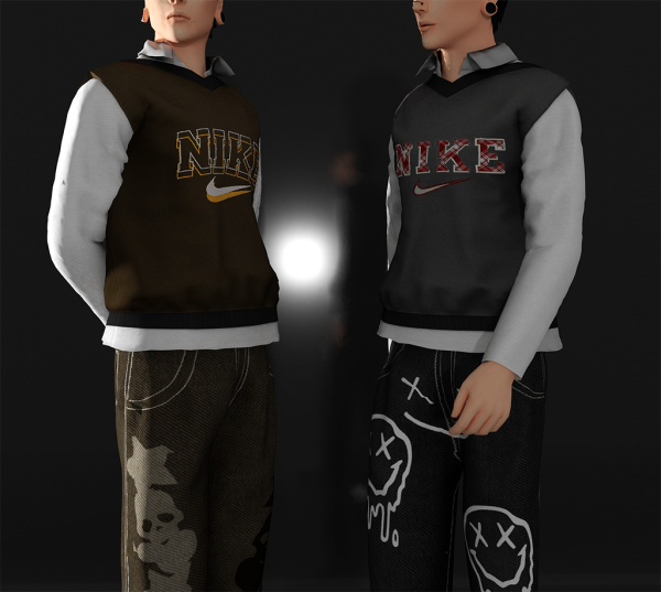 Alpha DRIPPING WITH NIKE by whimp - The Sims 4 Custom Content