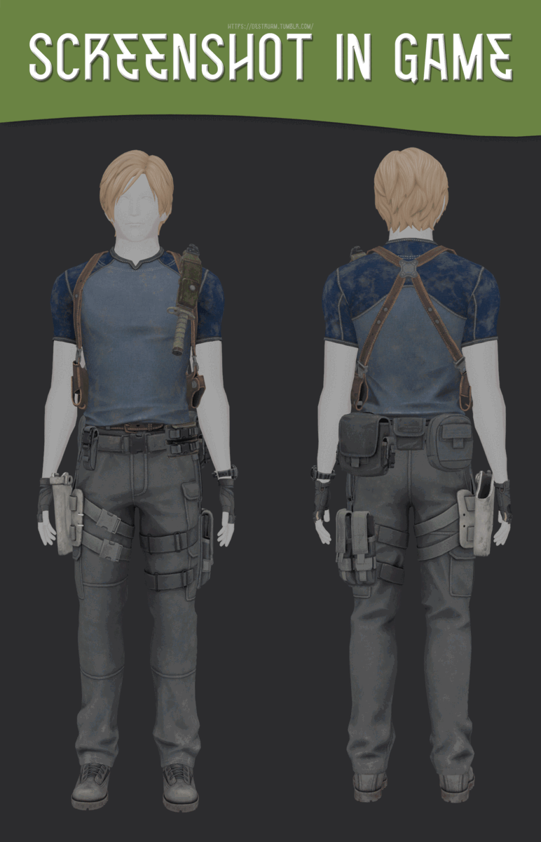 Leon S. Kennedy outfit - The Sims 4 Download - SimsFinds.com