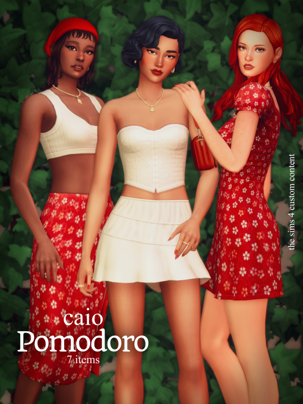 Maxis Match Pomodoro A 7 items set by simsfinds - The Sims 4 Custom Content