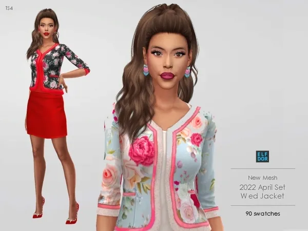 Maxis Match Just A Jacket by elfdor - The Sims 4 Custom Content