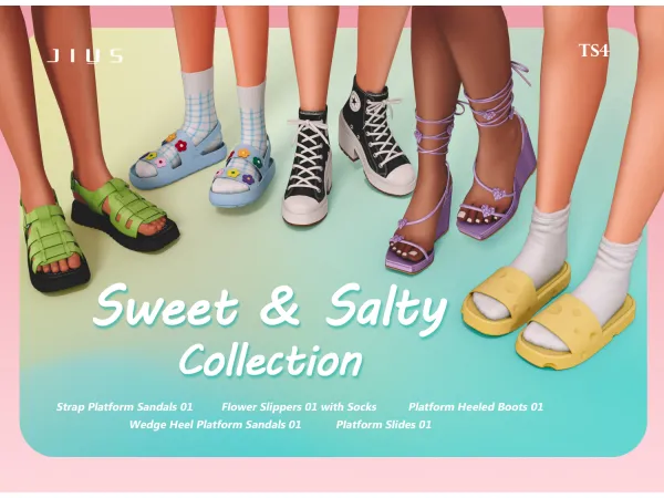 Mix Download SweetSalty Collection sims by Jius - The Sims 4 Custom Content