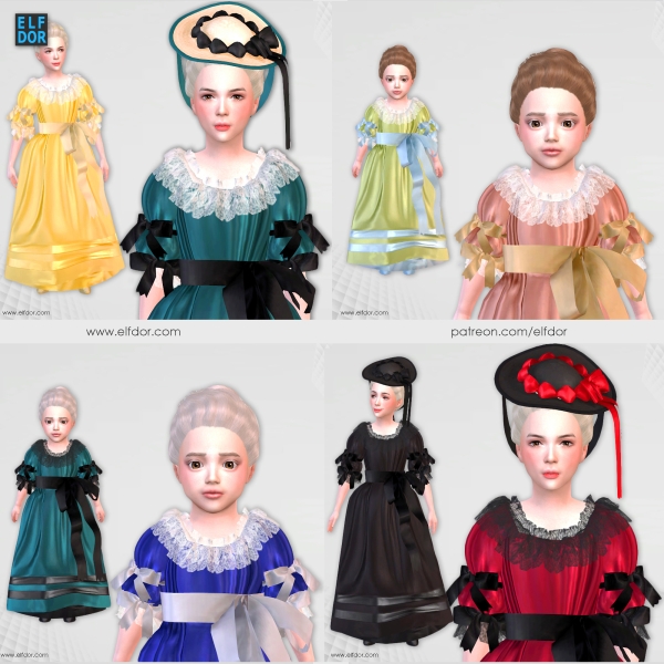 Alpha Opulence Set For Girls by elfdor - The Sims 4 Custom Content