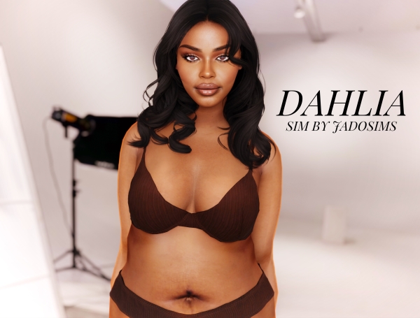 Alpha Dahlia (Sim) by shopwithflynnn - The Sims 4 Custom Content