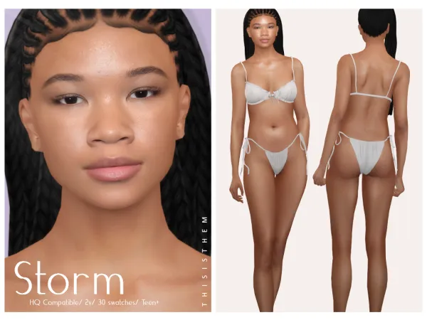 Alpha [THISISTHEM] Storm Skin - The Sims 4 Custom Content