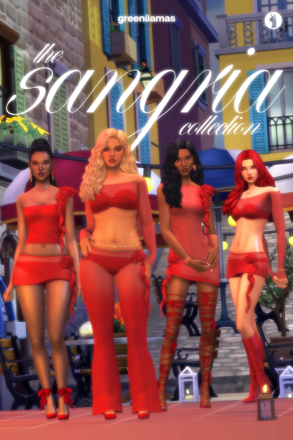 Maxis Match The Sangria Collection greenllamas by simsfinds - The Sims 4 Custom Content