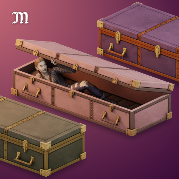 Maxis Match Simblreen Vampire Coffin by simsfinds - The Sims 4 Custom Content