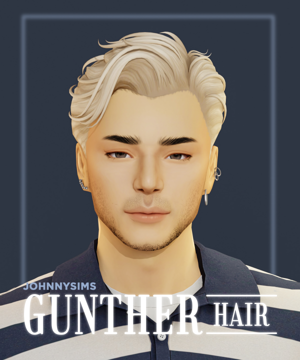 Maxis Match Gunther Hair by simsfinds - The Sims 4 Custom Content