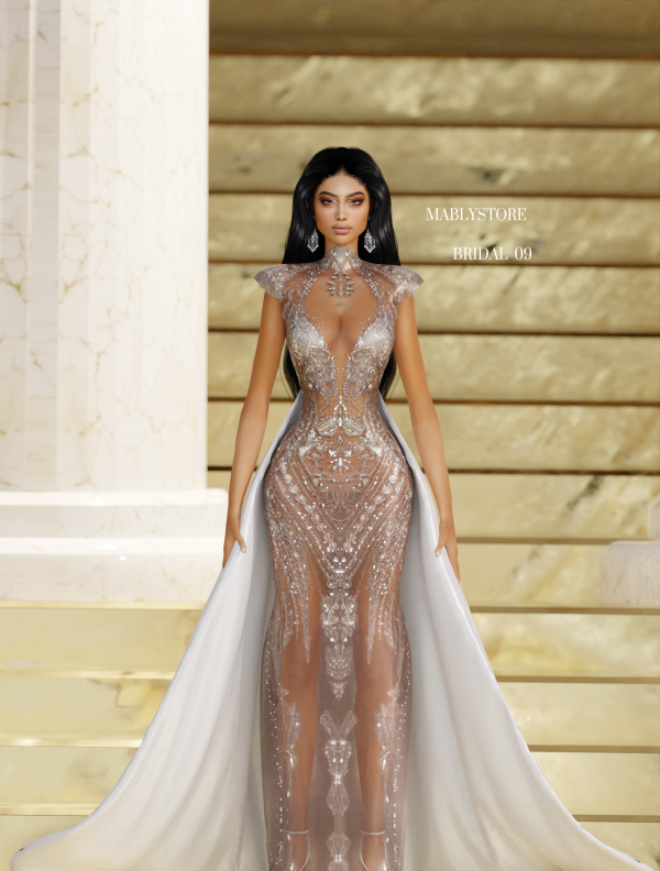 Alpha BRIDAL 09 by simsfinds - The Sims 4 Custom Content