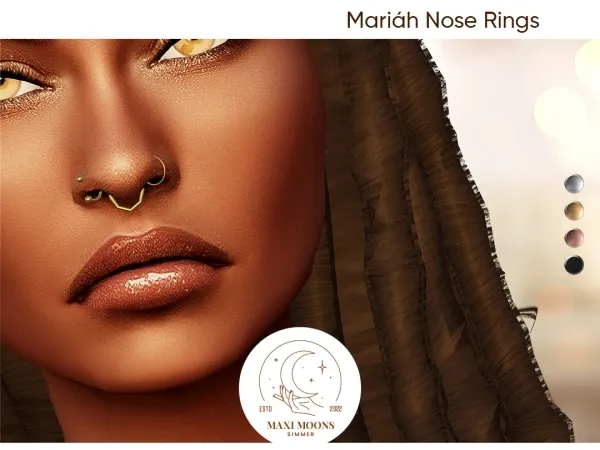Mix Mariah Nose Rings - The Sims 4 Custom Content