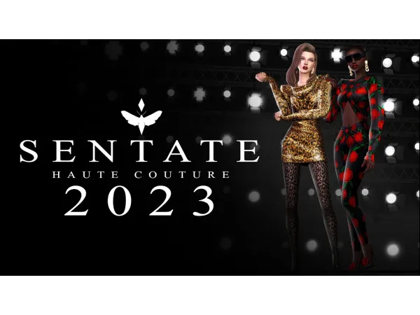 Maxis Match Sentate Haute Couture 2023 Collection by simsfinds - The Sims 4 Custom Content